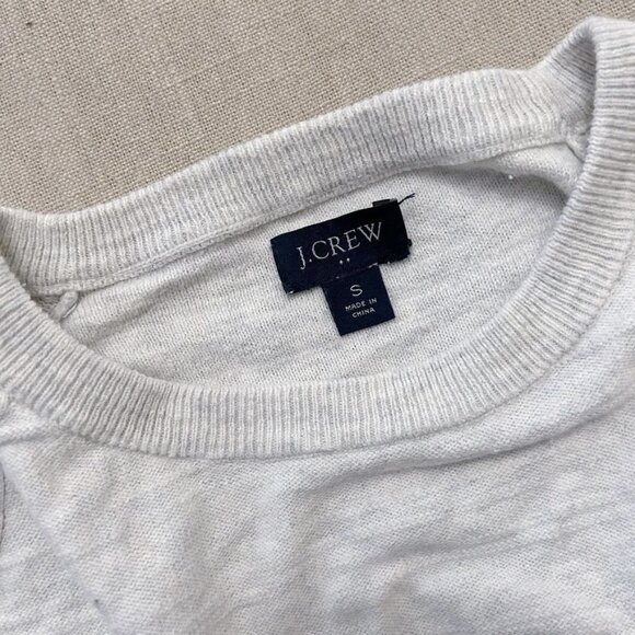 J.Crew 100% Cotton Men's Cream Pullover Knit Sweater Size S - Picture 3 of 5